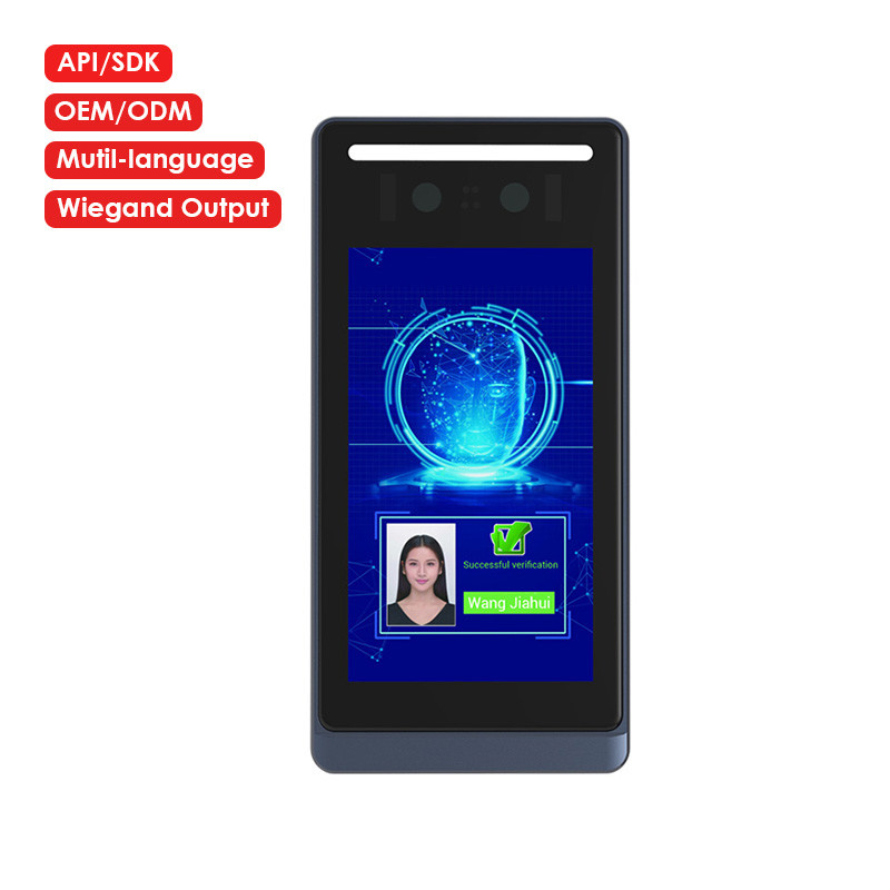 AI OEM Smart Biometric Face Recognition Terminal For School / Hotel / Hospital